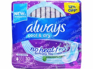 نوار بهداشتی بزرگ و ضخیم ۳۰ عدد کول درای آلویز - always