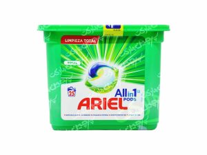 کپسول ماشین لباسشویی بالشتی پنج کاره ۲۵ عدد توتال اریل - ariel