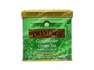 برگ چای سبز ۱۰۰ گرم قوطی فلزی تویینینگز - twinings
