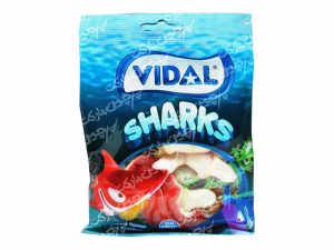 پاستیل طرح کوسه ( بدون گلوتن ) ۱۰۰ گرم ویدال - vidal