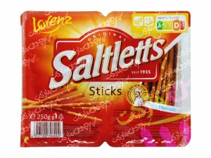 چوب شور دو قلو ( با نمک دریایی ) 250 گرم سالتلتز - saltletts