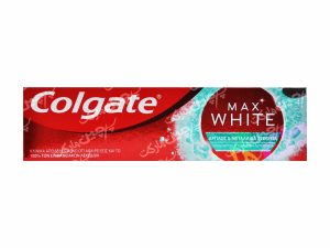 خمیر دندان سفید کننده و لکه بر قوی مواد معدنی 75 میل مکس وایت کولگیت - colgate