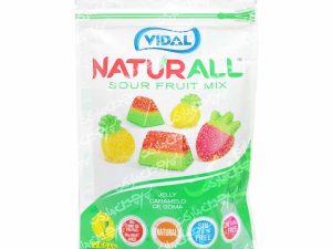 پاستیل با طعم و رنگ طبیعی میکس میوه های ترش شکری ( بدون گلوتن , وگن ) 180 گرم ویدال - vidal