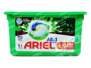 کپسول ماشین لباسشویی بالشتی همه کاره 43 عدد اولترا اریل - ariel
